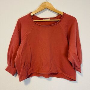 Marine Layer Johanna Henna Terry Sweatshirt Size Small FLAW